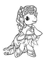 coloriage petit poney princesse